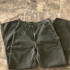 Carhartt lined carpenters pants
